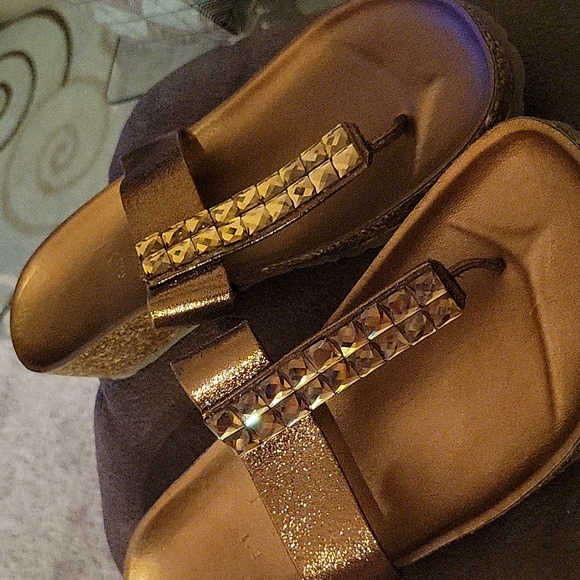 Italian Shoemakers Shoes - Italian Shoemakers Bejeweled Sandals